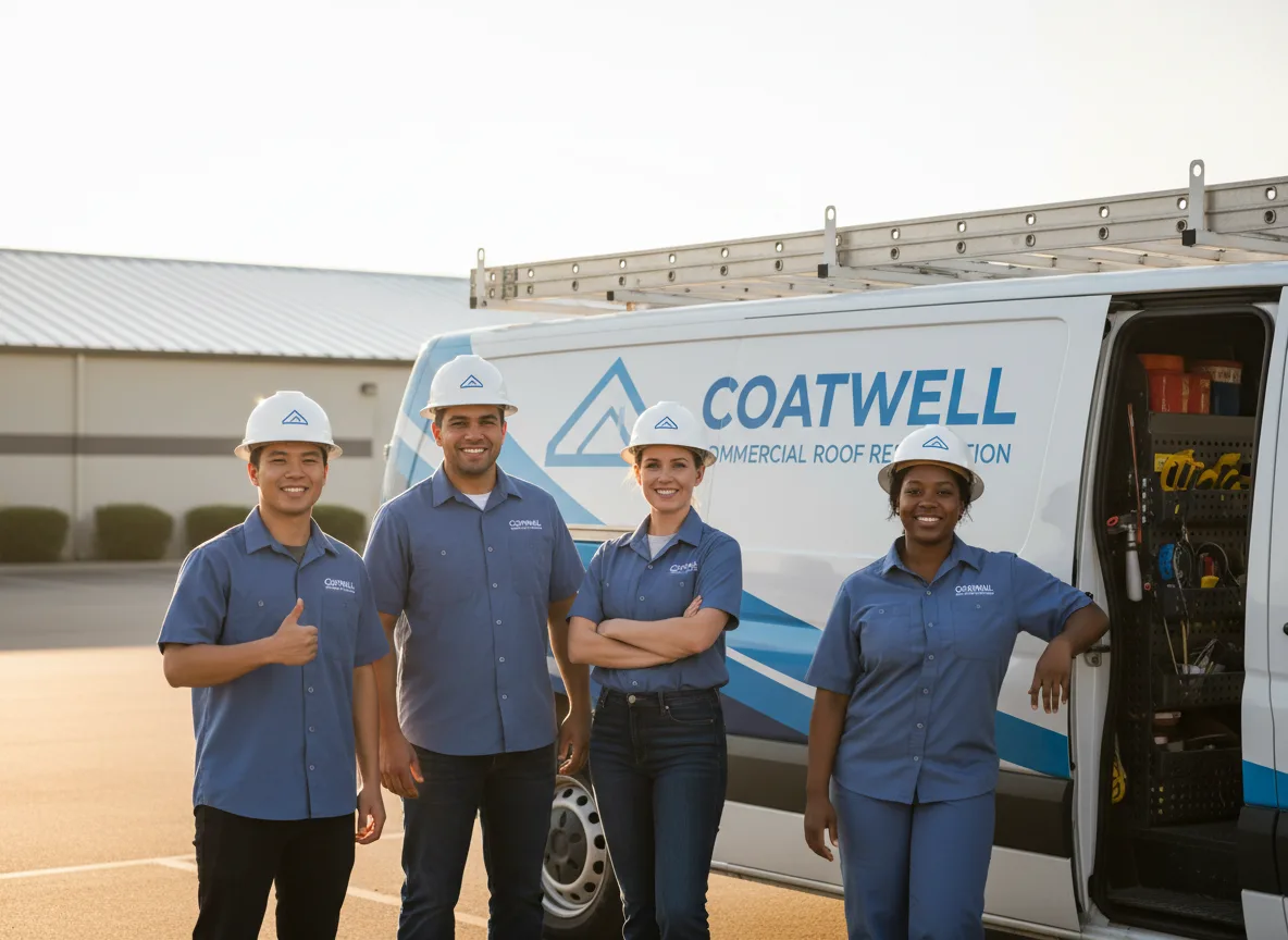 Commercial roof coating company in Coupland, TX